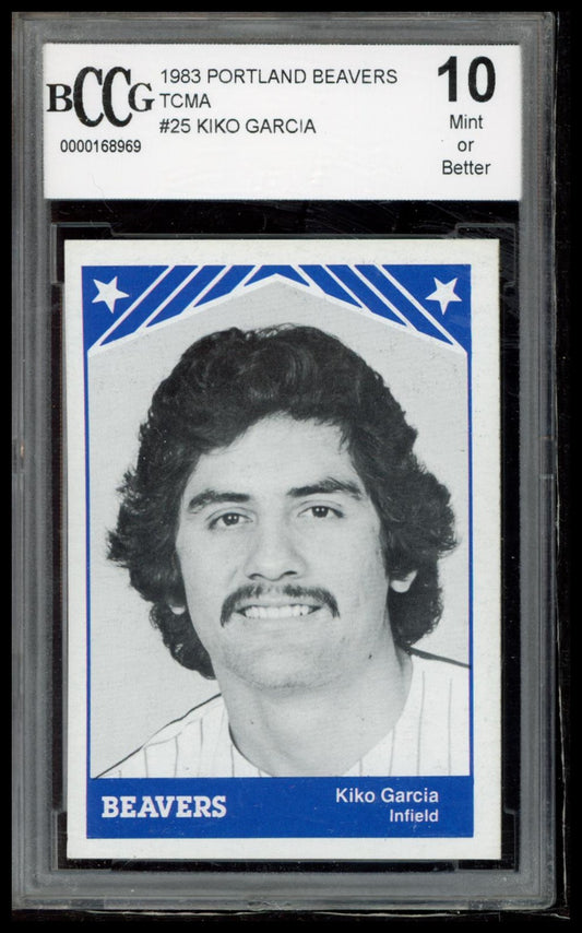 1983 TCMA Portland Beavers #25 Kiko Garcia BCCG 10