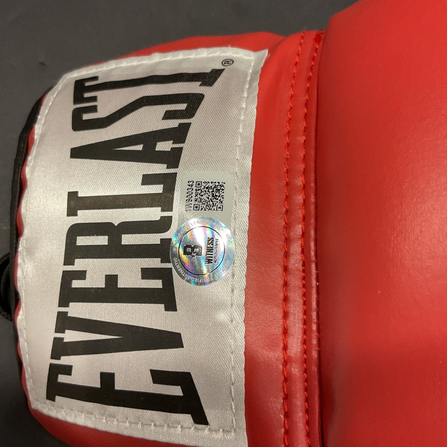 Errol Spence Jr Signed Everlast Boxing Glove Beckett Witness Certified COA