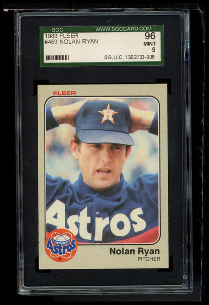 1983 Fleer #463 Nolan Ryan SGC 9