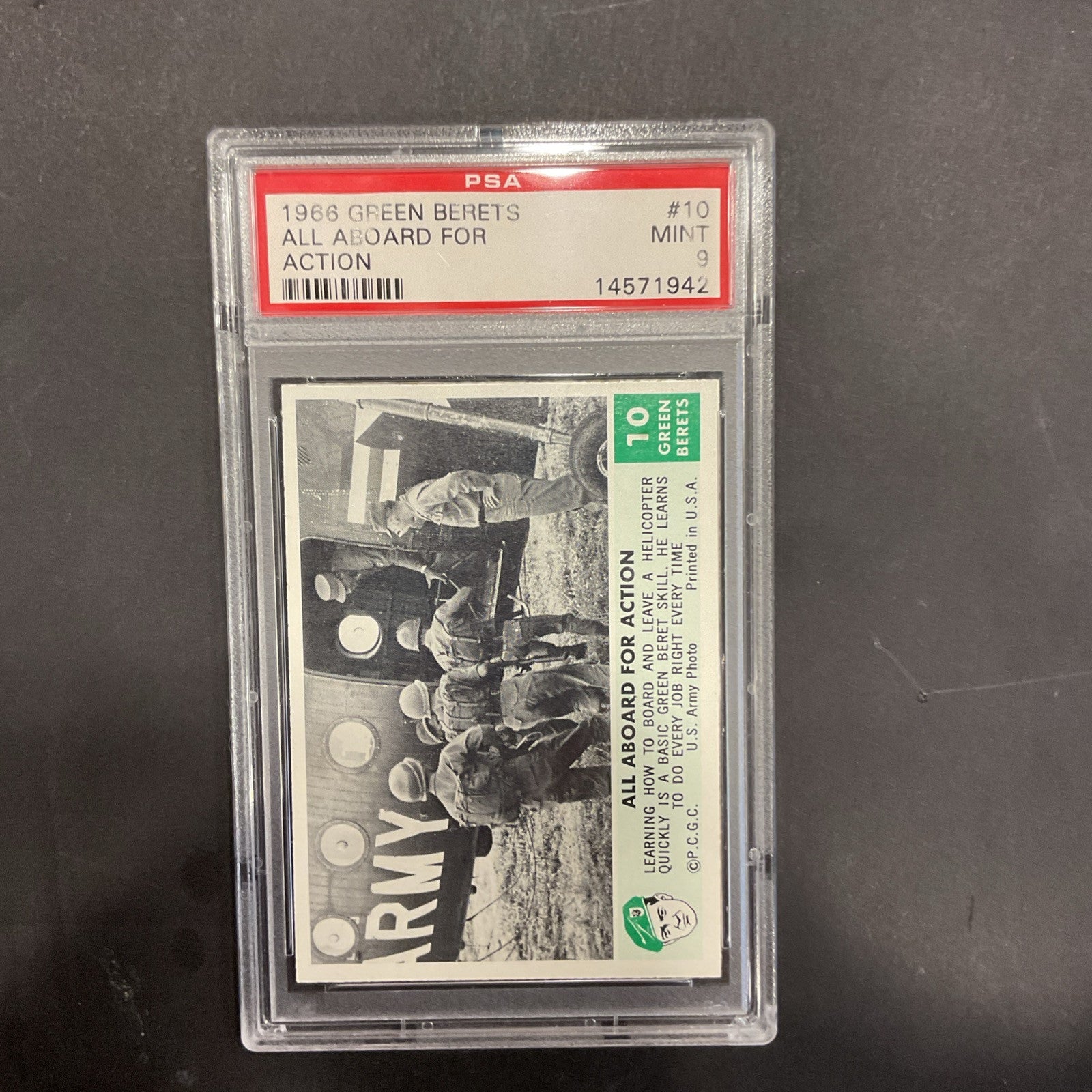 1966  Green Berets #10 All Aboard For Action PSA 9 None Higher!