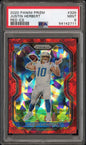 2020 Panini Prizm #325 Justin Herbert Red Ice PSA 9