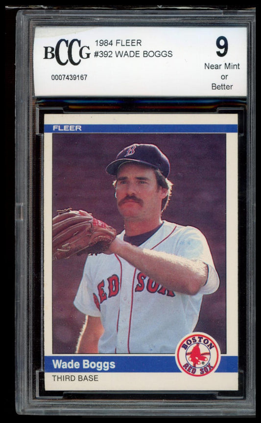 1984 Fleer #392 Wade Boggs BCCG 9