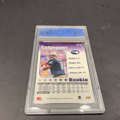 Daunte Culpepper Rookie Card 1999 Donruss Elite #171 PSA 9
