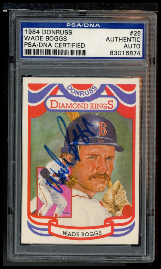 1984 Donruss #26a Wade Boggs PSA WADEBOGGS