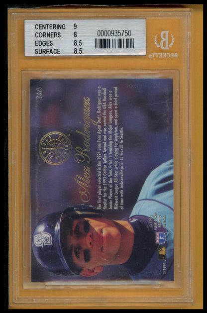 1994 Flair #340 Alex Rodriguez BGS 8.5