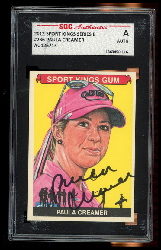 2012 Sportkings Series E #236 Paula Creamer SGC Authentic