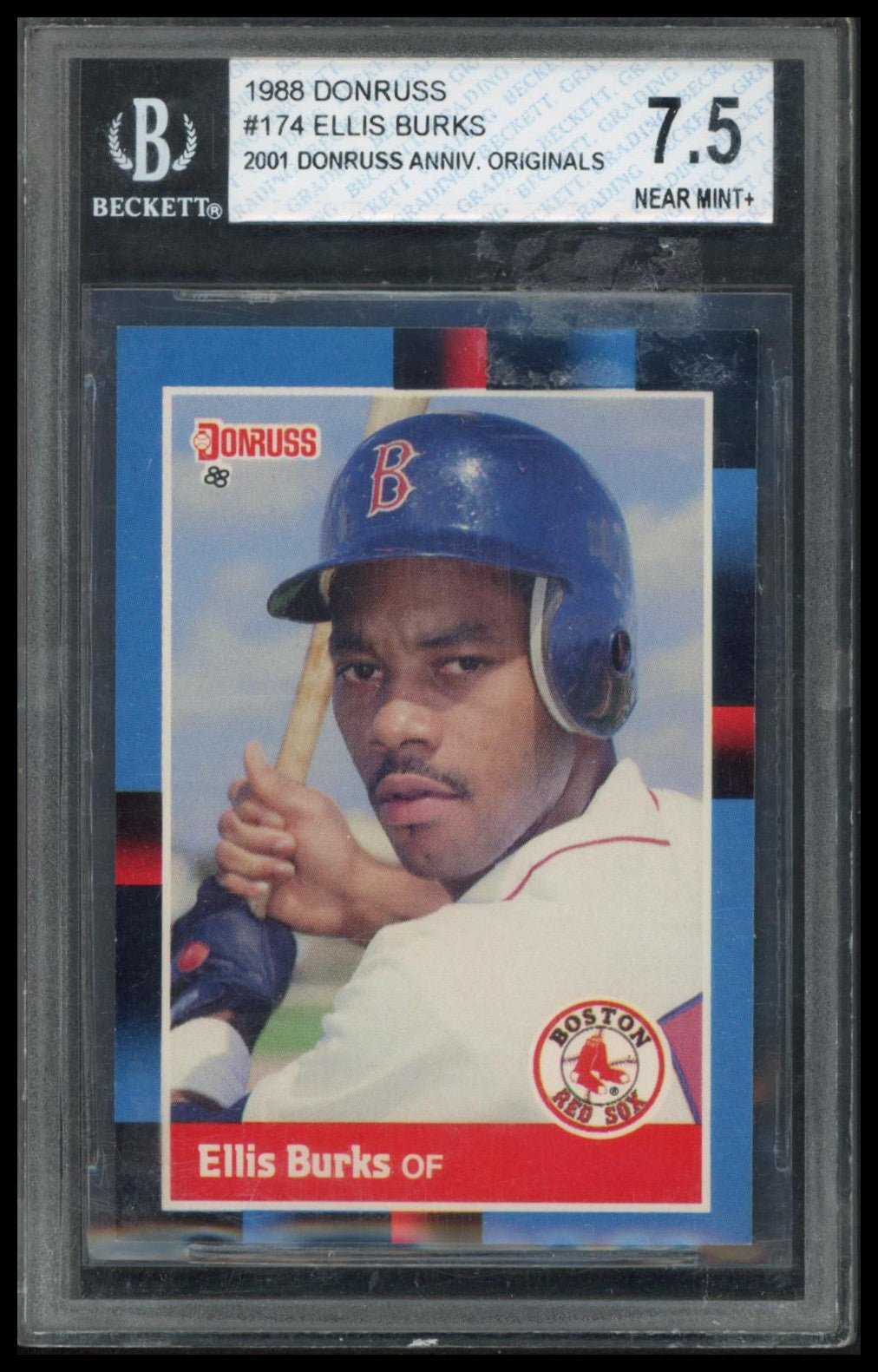 1988 Donruss #174b Ellis Burks BGS 7.5