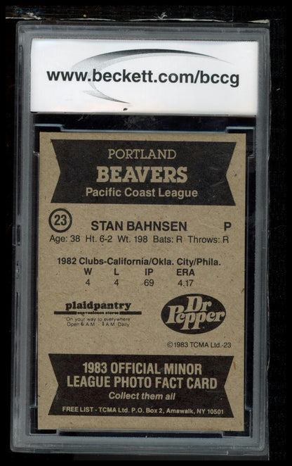 1983 TCMA Portland Beavers #23 Stan Bahnsen BCCG 10