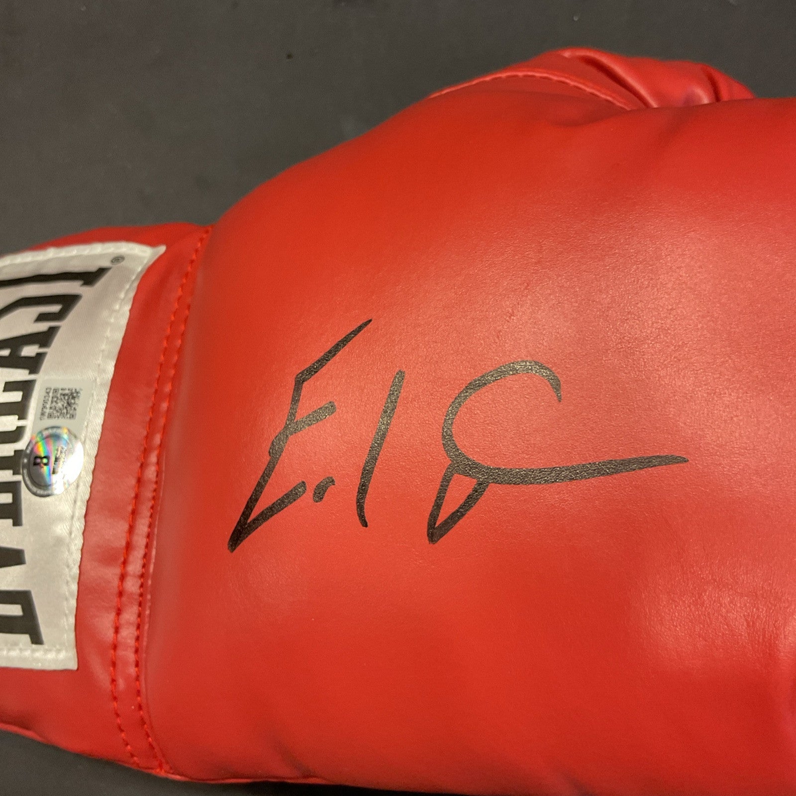 Errol Spence Jr Signed Everlast Boxing Glove Beckett Witness Certified COA