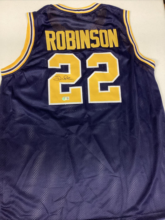 Duncan Robinson Signed Autograph Custom Jersey BAS Certified XL Michigan Auto