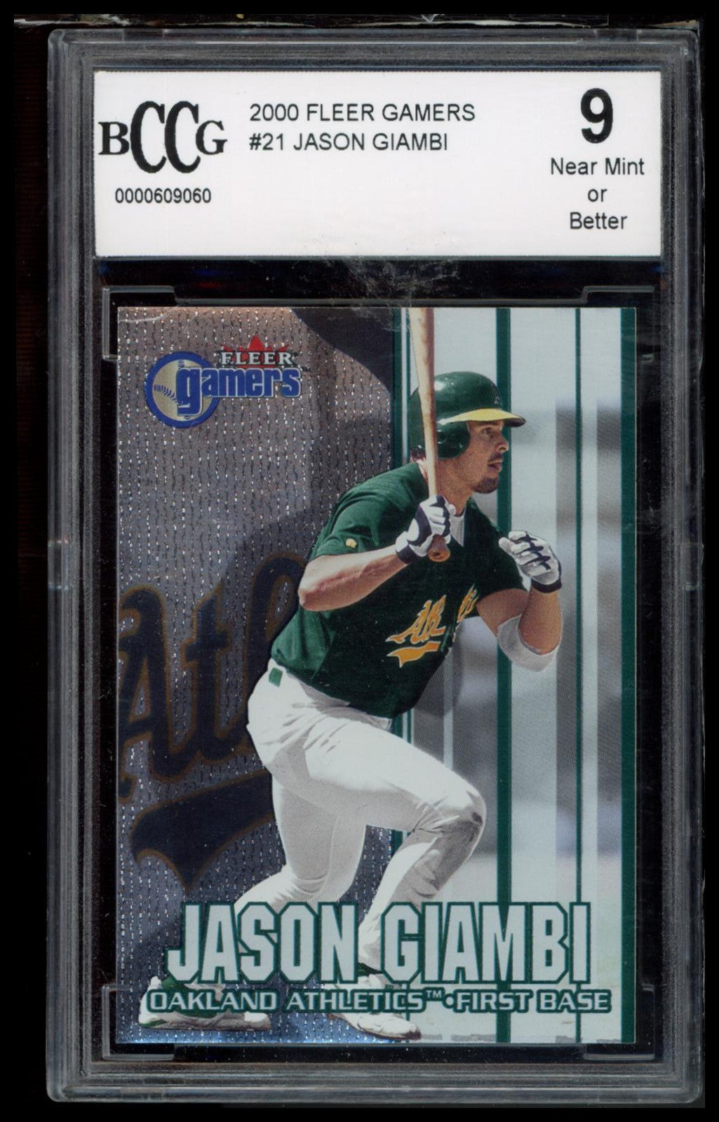 2000 Fleer Gamers #21 Jason Giambi BCCG 9