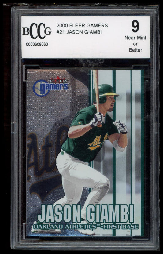 2000 Fleer Gamers #21 Jason Giambi BCCG 9