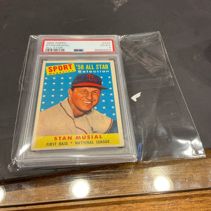 1958 Topps Stan  Musial  #476 All-Star PSA 4
