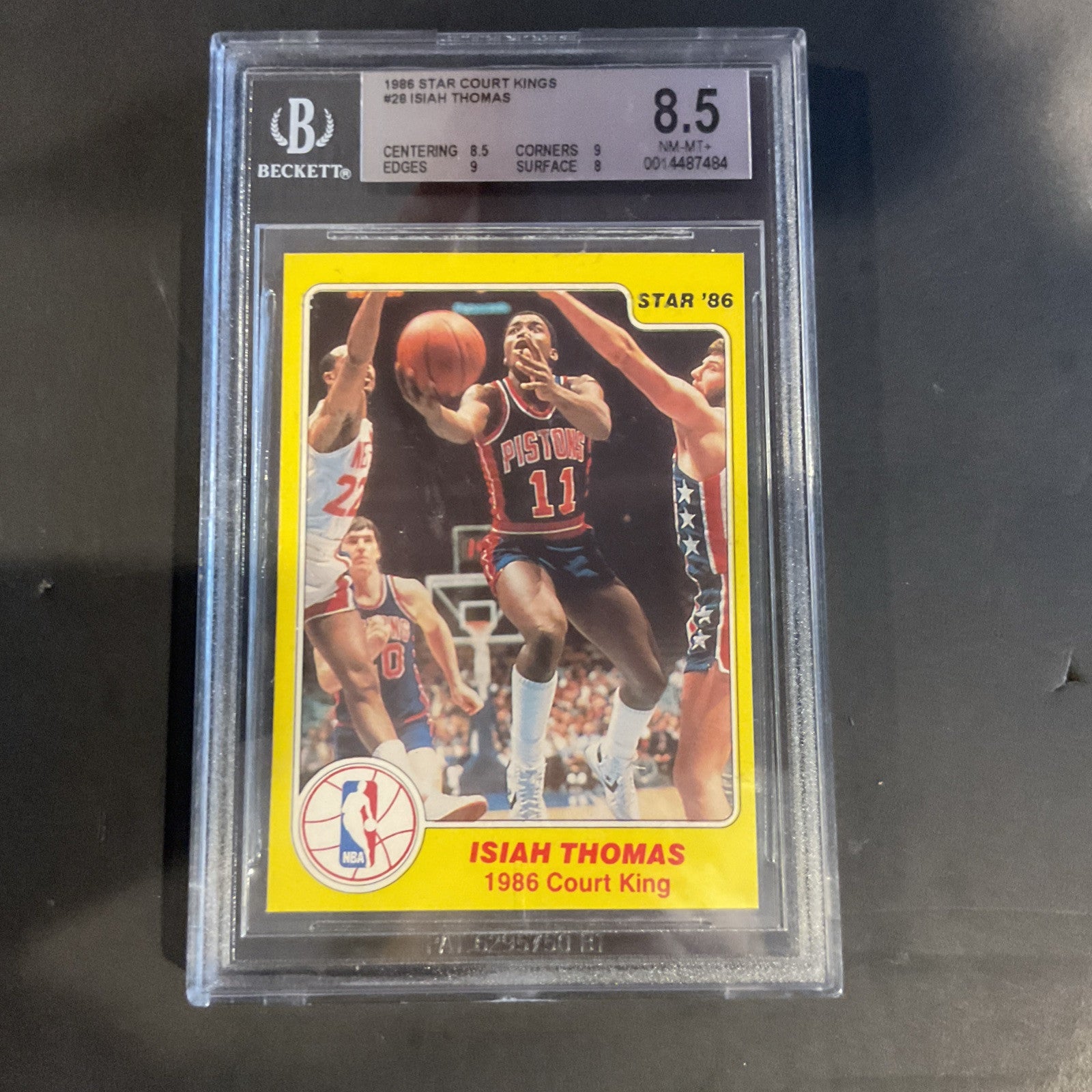 1986 Star Court, King’s #28 Isaiah Thomas Beckett 8.5