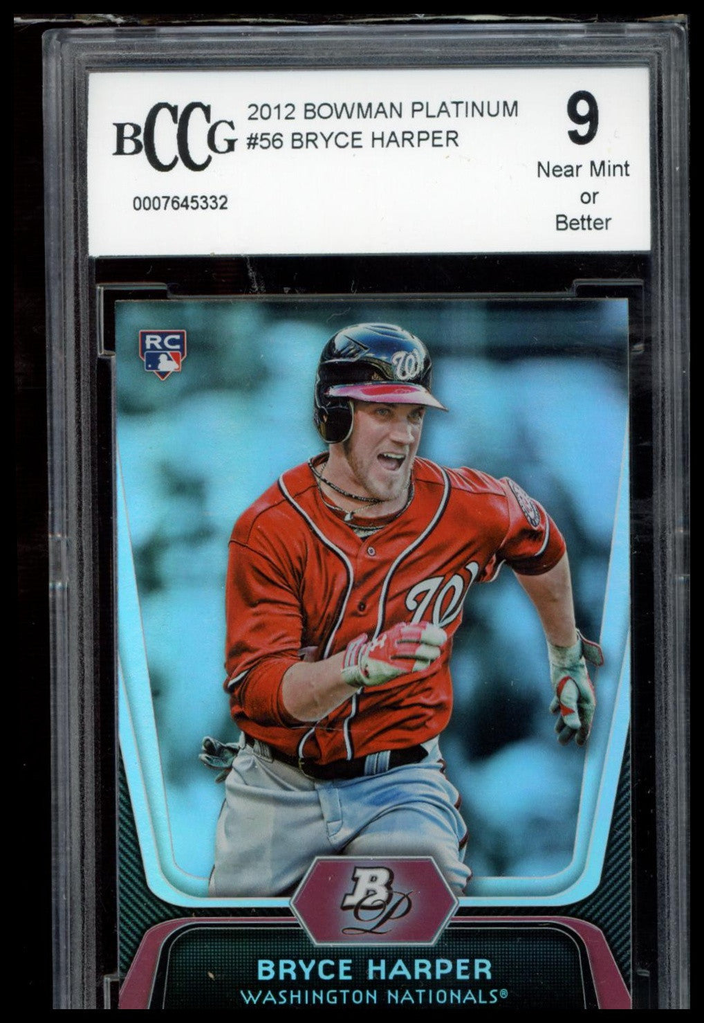 2012 Bowman Platinum #56 Bryce Harper BCCG 9