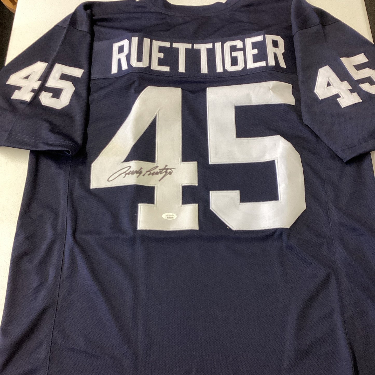 Rudy Ruettiger Autographed Custom Signed Jersey - JSA COA