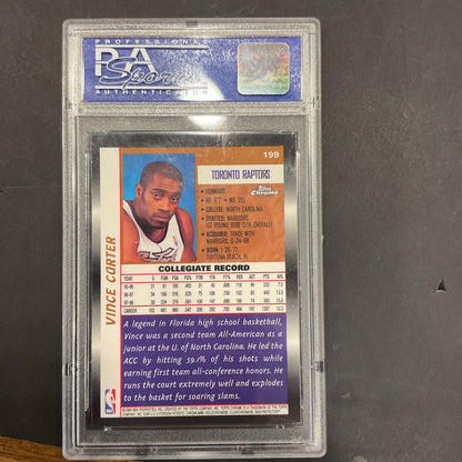 1998-99 Topps Chrome - #199 Vince Carter (RC) PSA 9