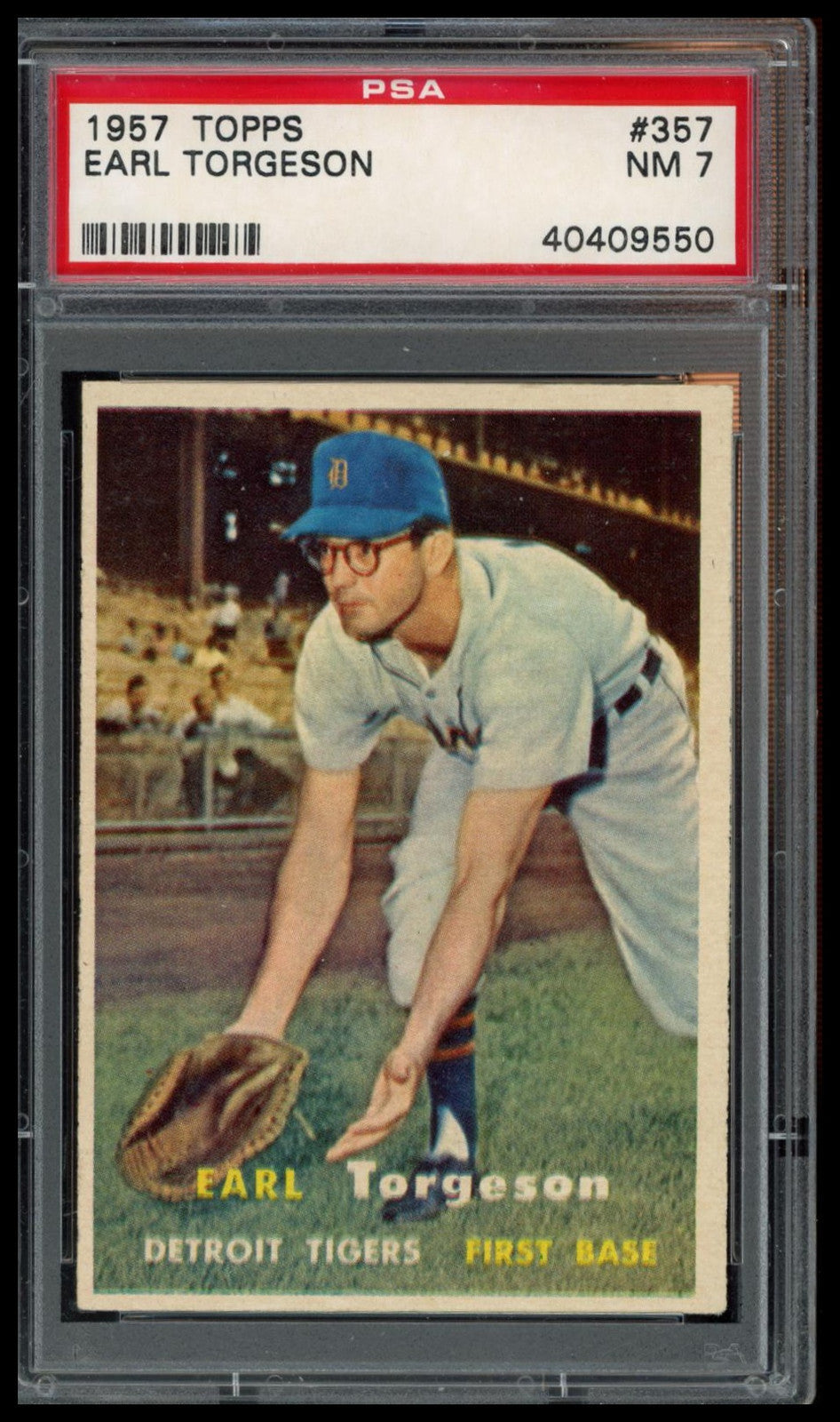 1957 Topps #357 Earl Torgeson PSA 7