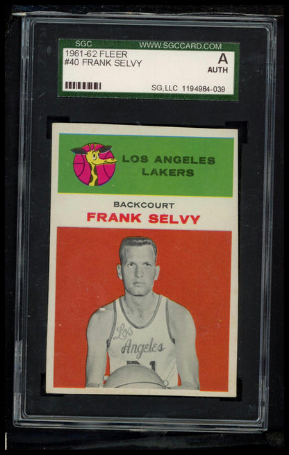 1961-62 Fleer #40 Frank Selvy
