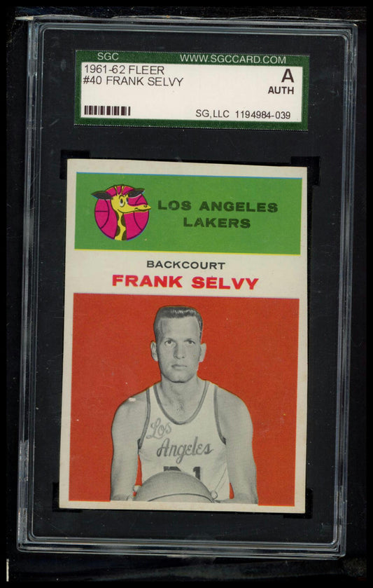 1961-62 Fleer #40 Frank Selvy