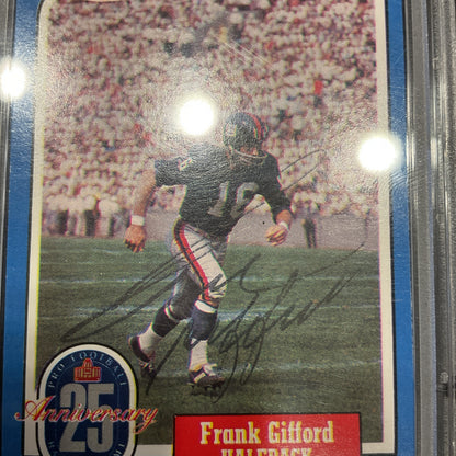 1988 Swell Greats,   #43 Frank Gifford PSA/DNA Autographed Card 